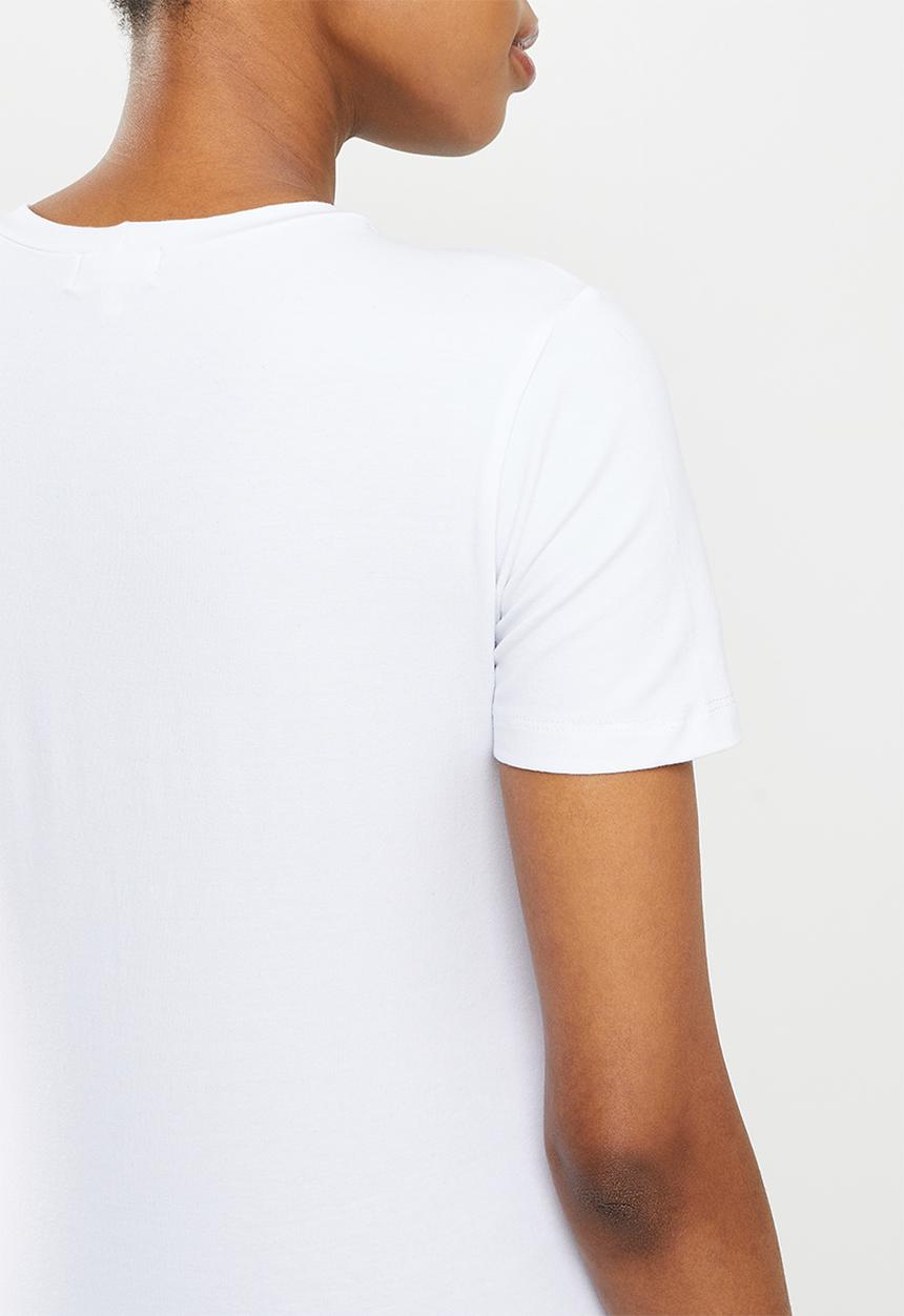 edit Maternity - Maternity double layer nursing tee - white
