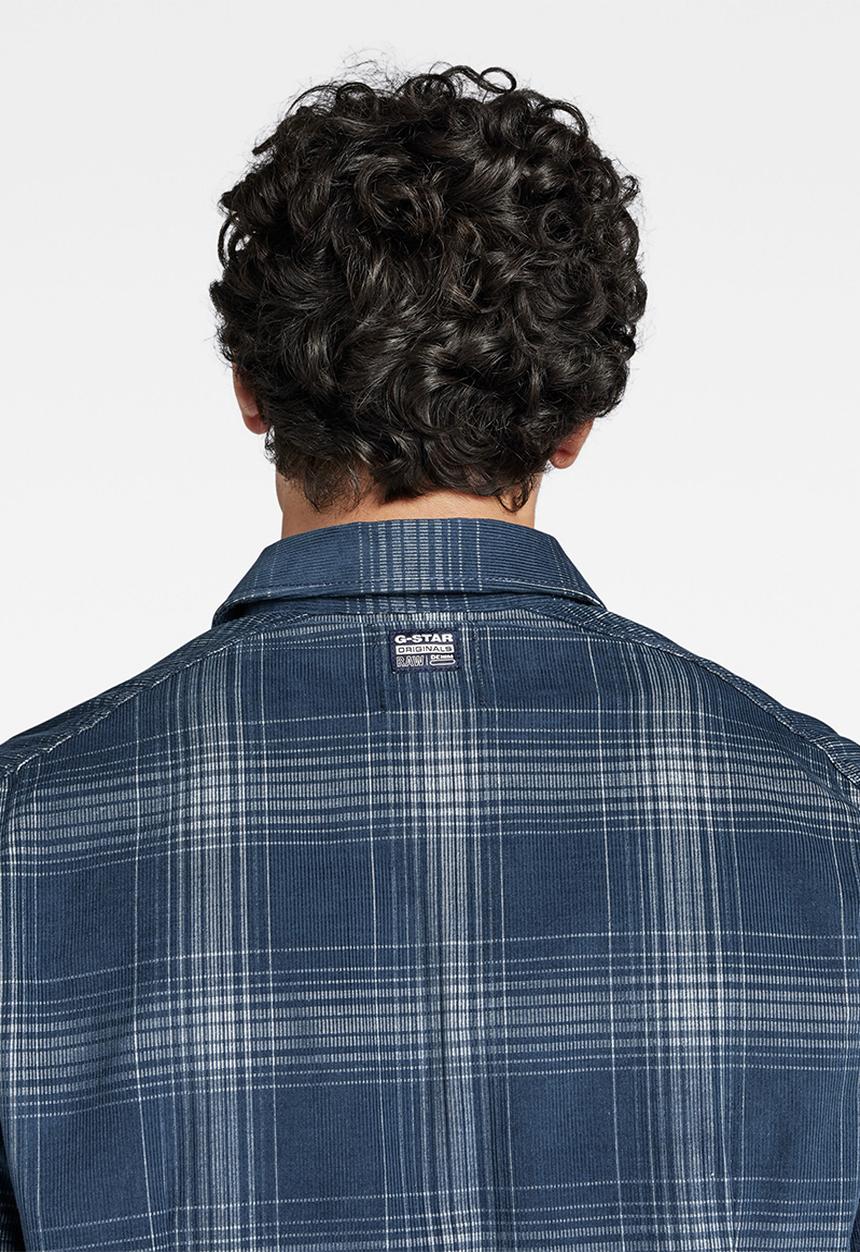G-STAR - Worker slim shirt - luna blue isaac check
