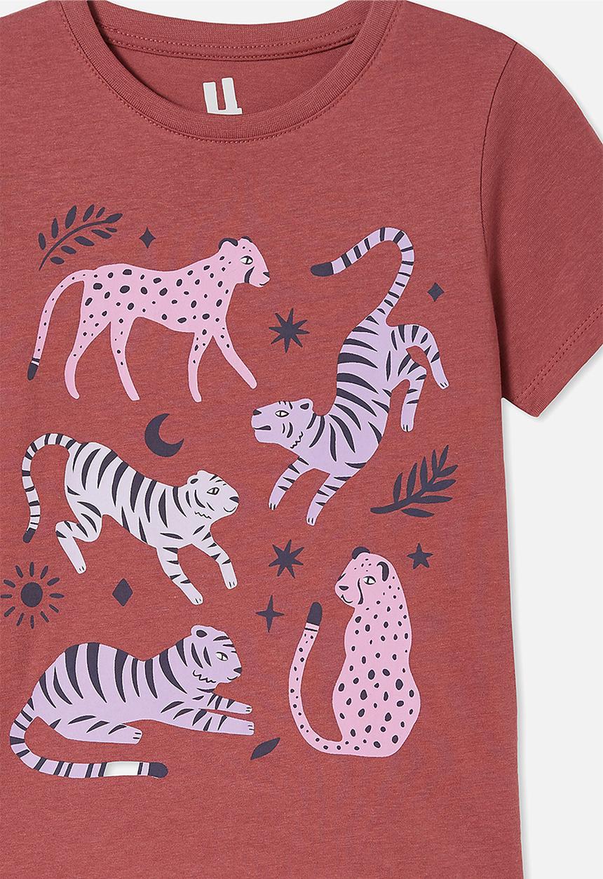 Cotton On - Penelope short sleeve tee - vintage berry