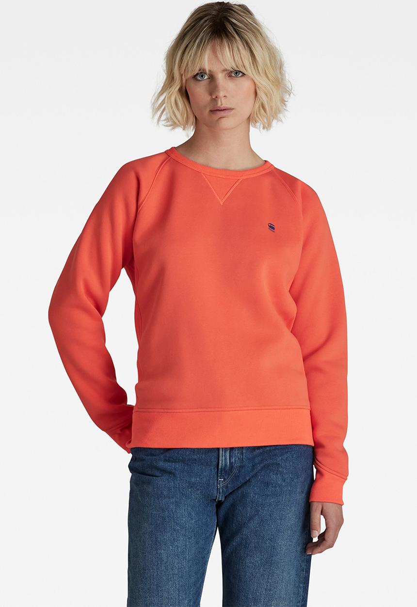 G-STAR - Premium core 2.0 r sweater - fiery coral