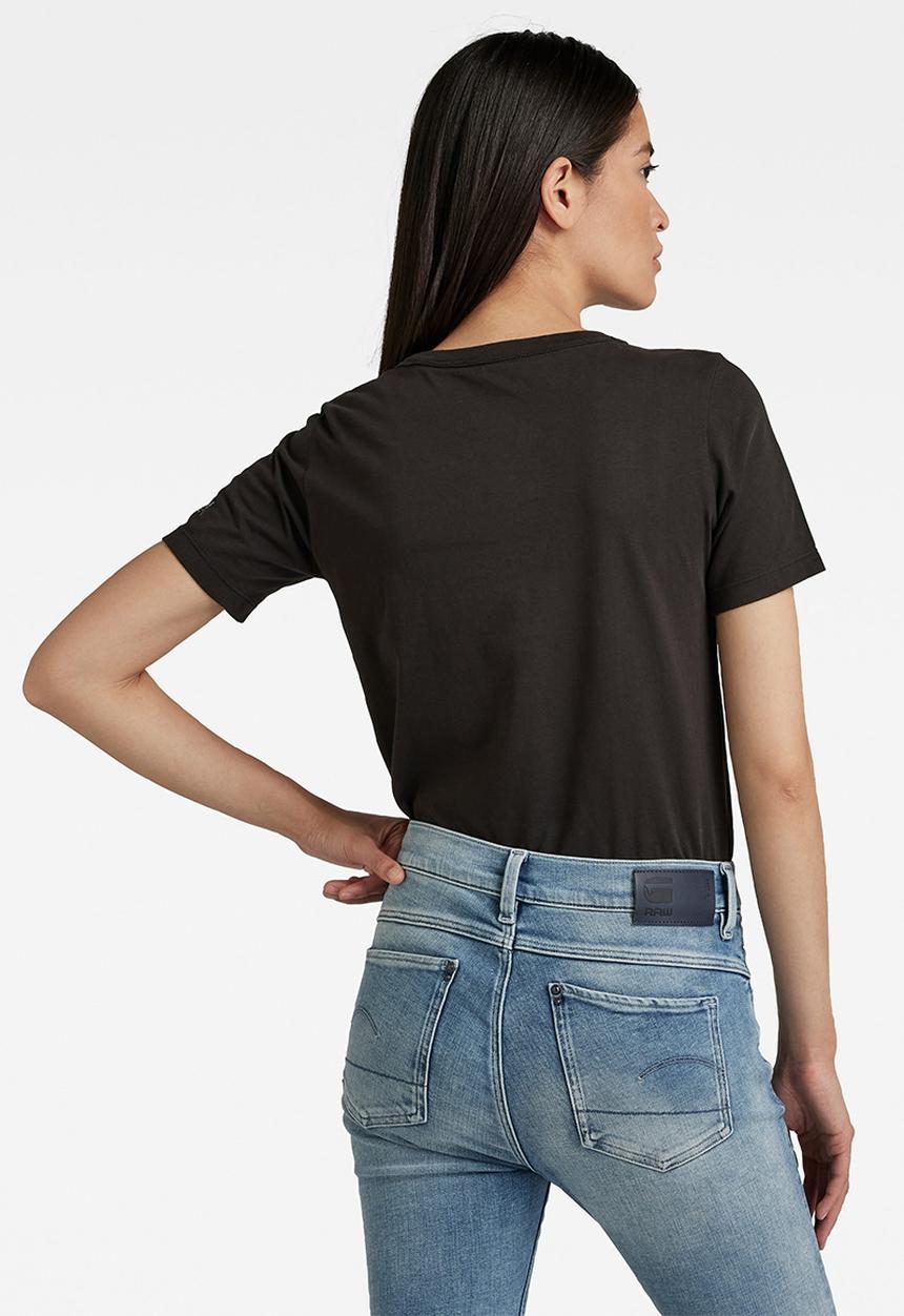 G-STAR - Mysid r t optic slim wmn short sleeve c - black