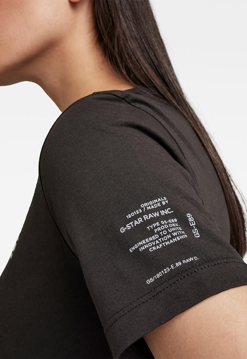 G-STAR - Mysid r t optic slim wmn short sleeve c - black