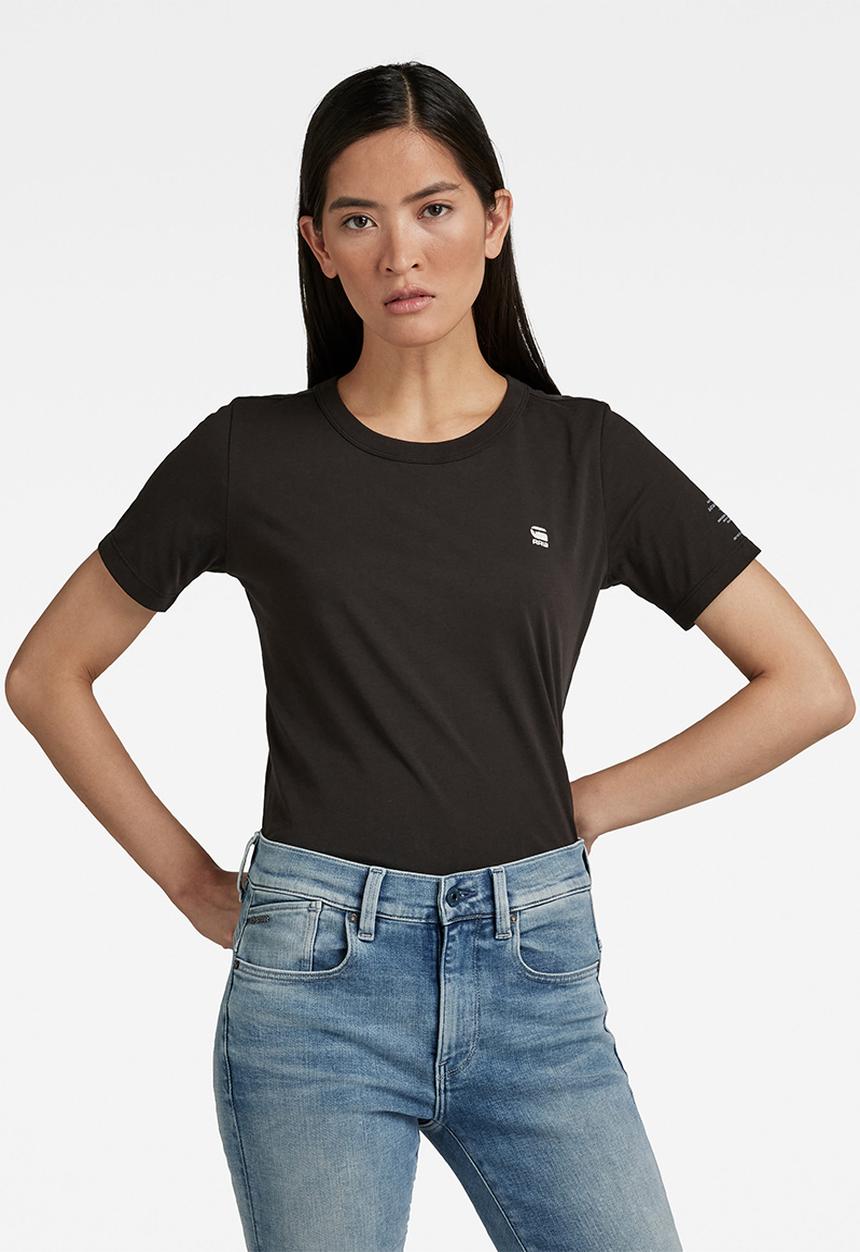 G-STAR - Mysid r t optic slim wmn short sleeve c - black