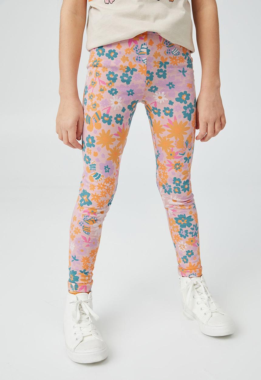 Cotton On - Huggie tights - pinky/bristol floral