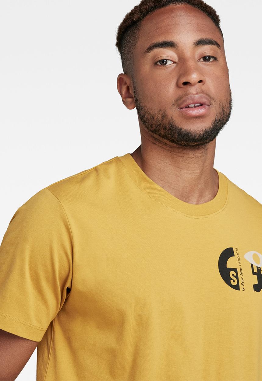 G-STAR - Back graphic r t - yellow
