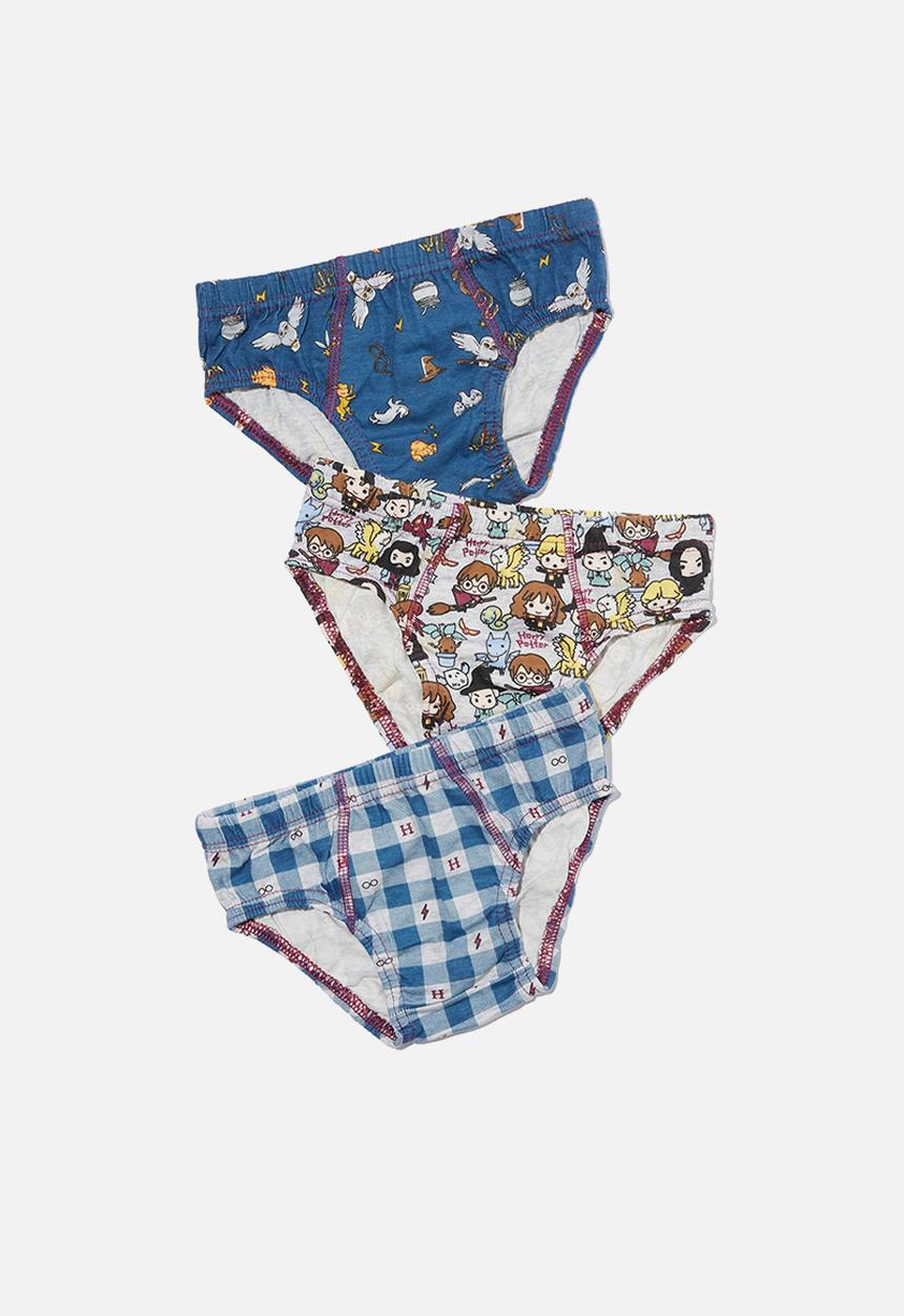 Cotton On - Boys 3 pack underwear licensed - blue & grey 