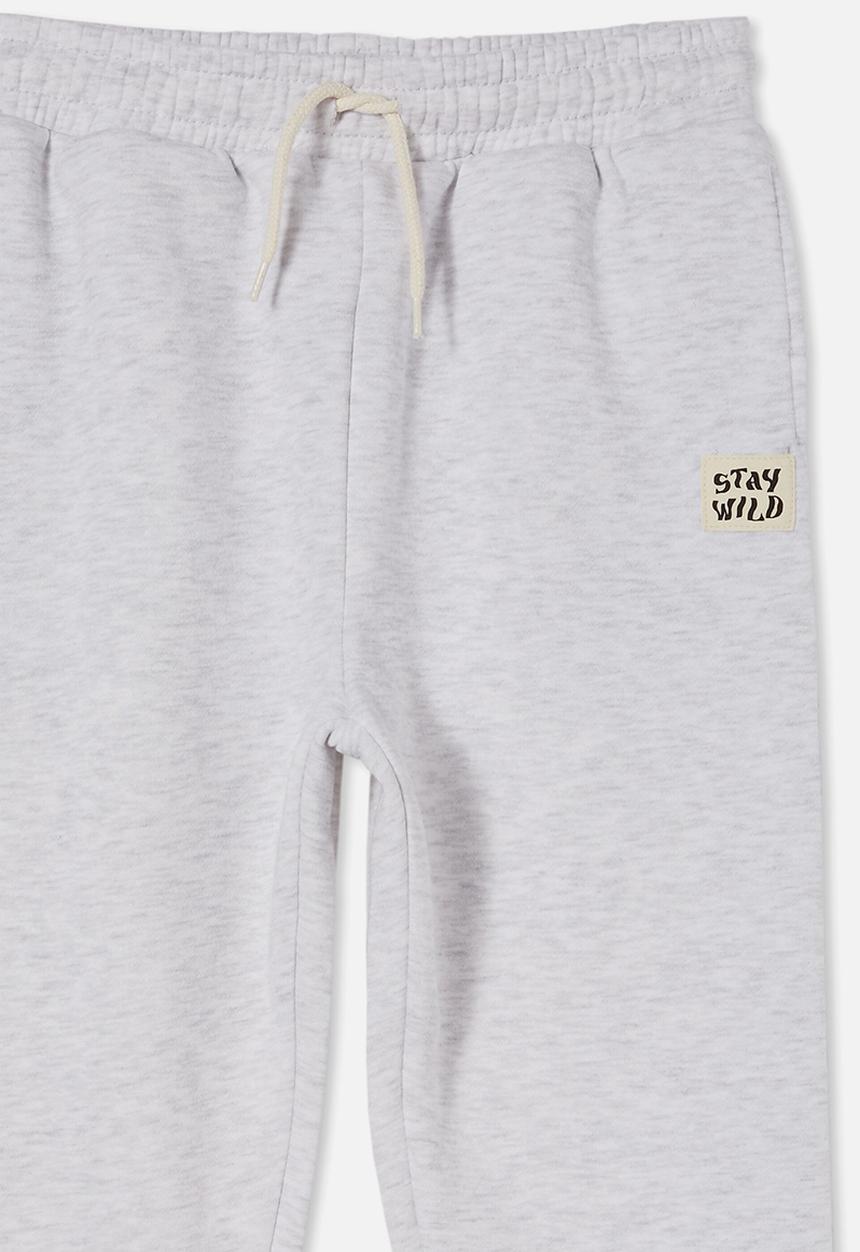 Cotton On - Mackenzie trackpant - white marle