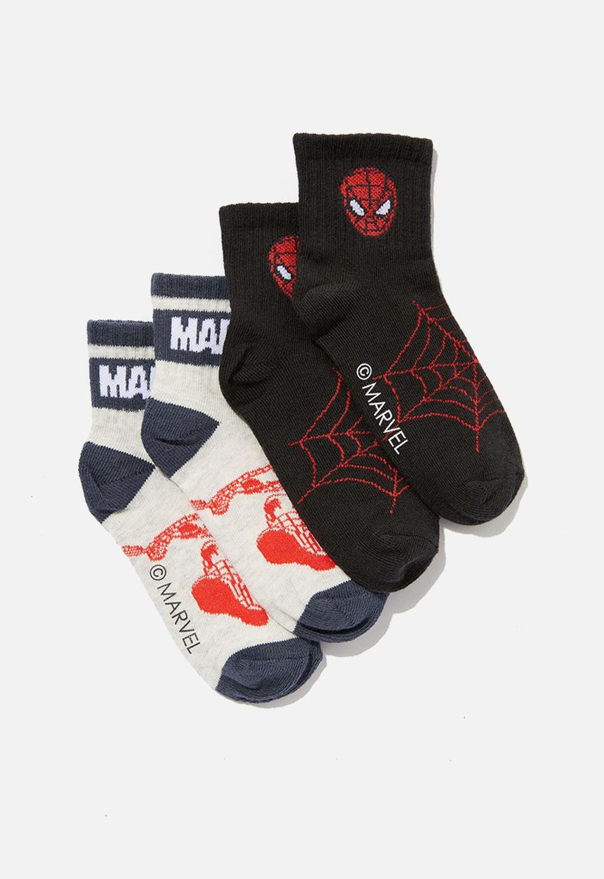 Cotton On - 2 Pack lcn mid crew sock - multi 
