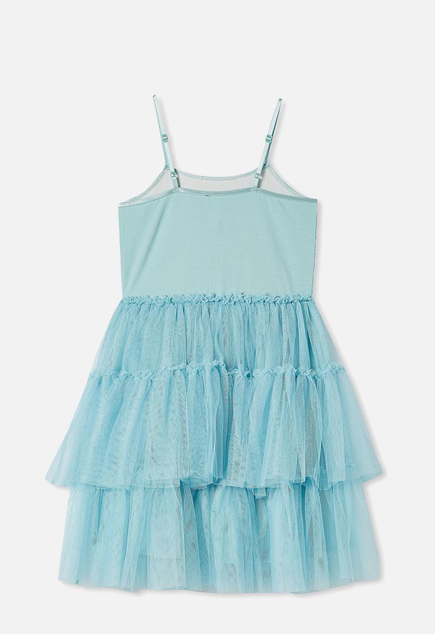 Cotton On - Iris dress up dress - rusty aqua/rainbow marble
