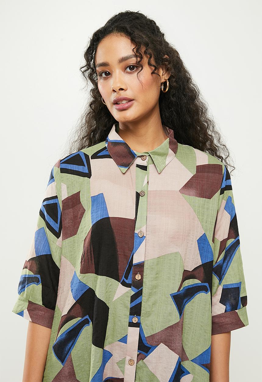 Stella Morgan - Printed shirt - green