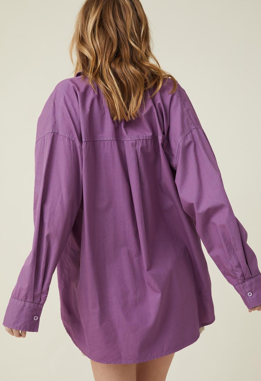 Cotton On - Dad shirt - lavender dusk