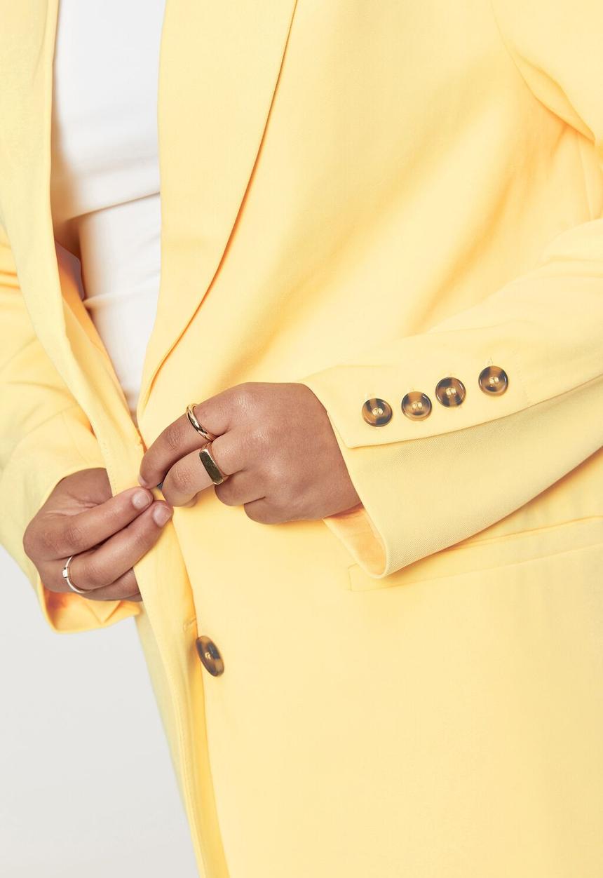 Supré  - Indigo tailored blazer - banana