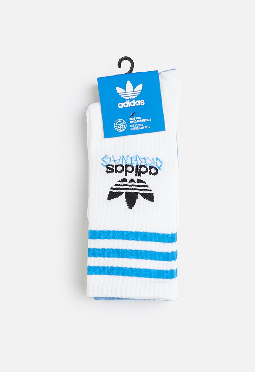 adidas Originals - Graphic Socks 2 Pairs - white & pulse blue