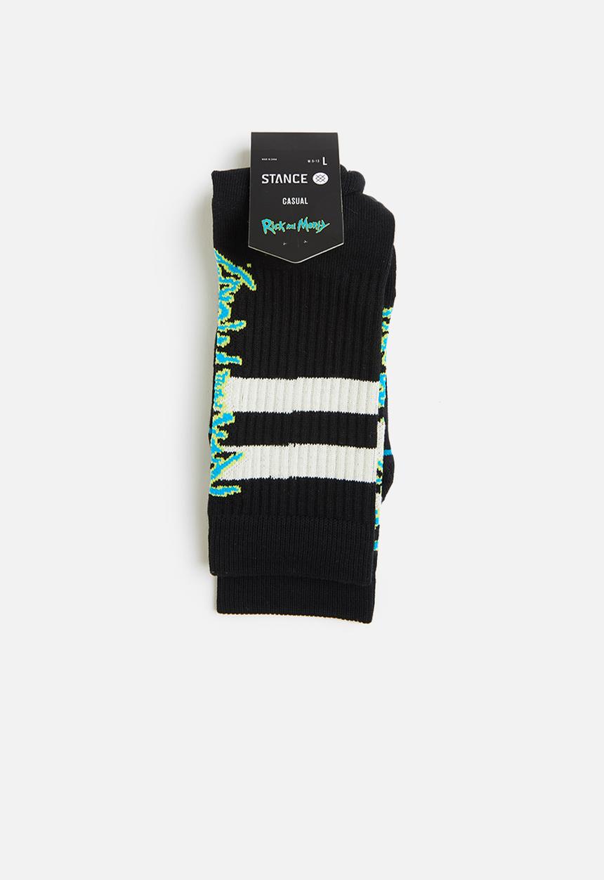 Stance Socks - Rick and morty socks - black