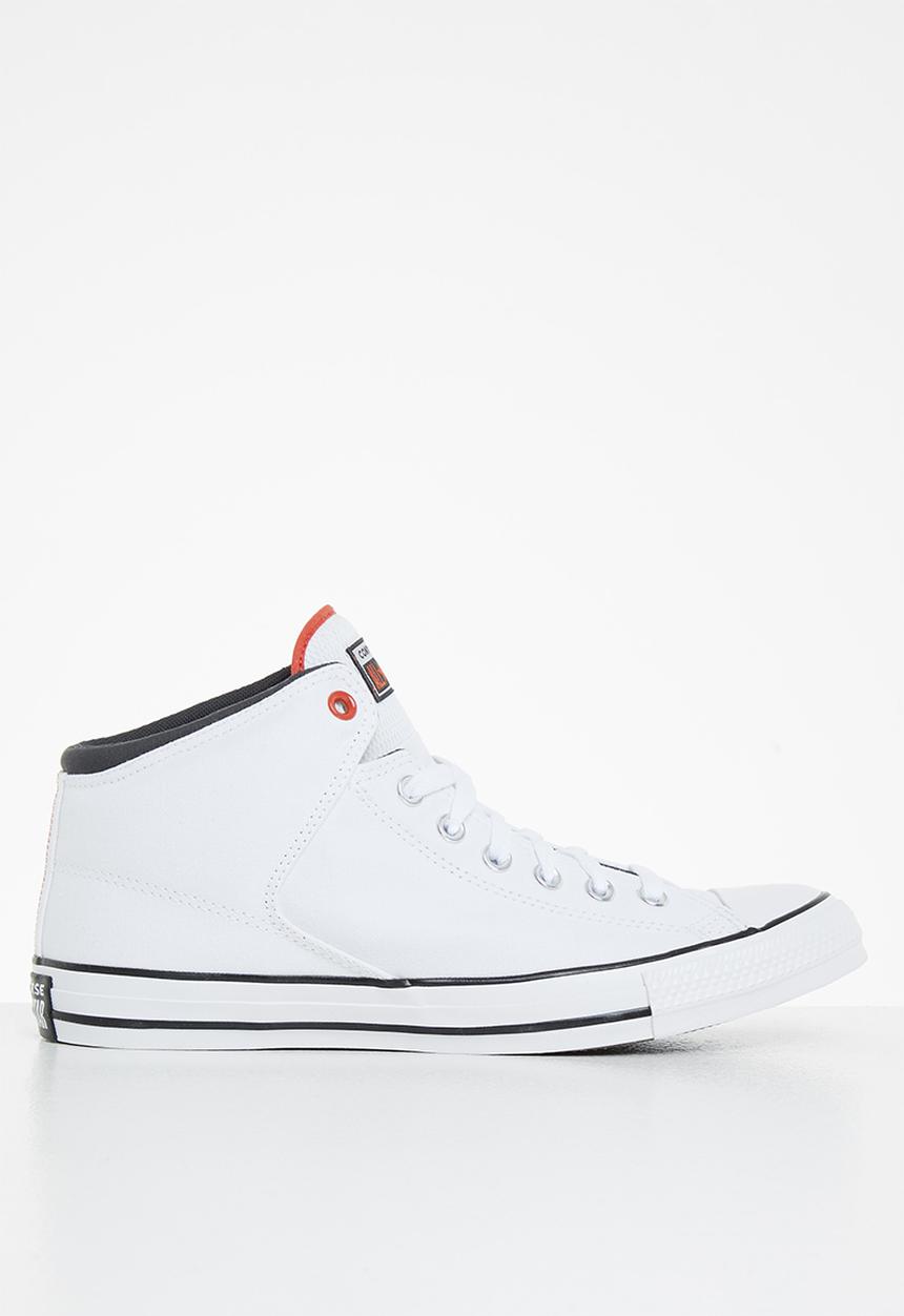 Converse - Chuck taylor all star high street canvas mid - white/storm wind/orange
