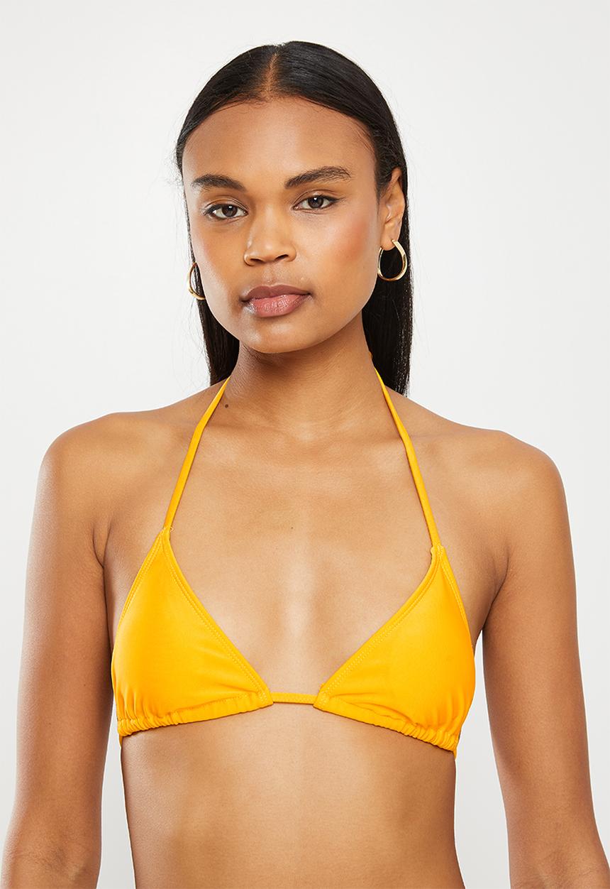 dailyfriday - 3 Piece bikini and cover up set - ochre