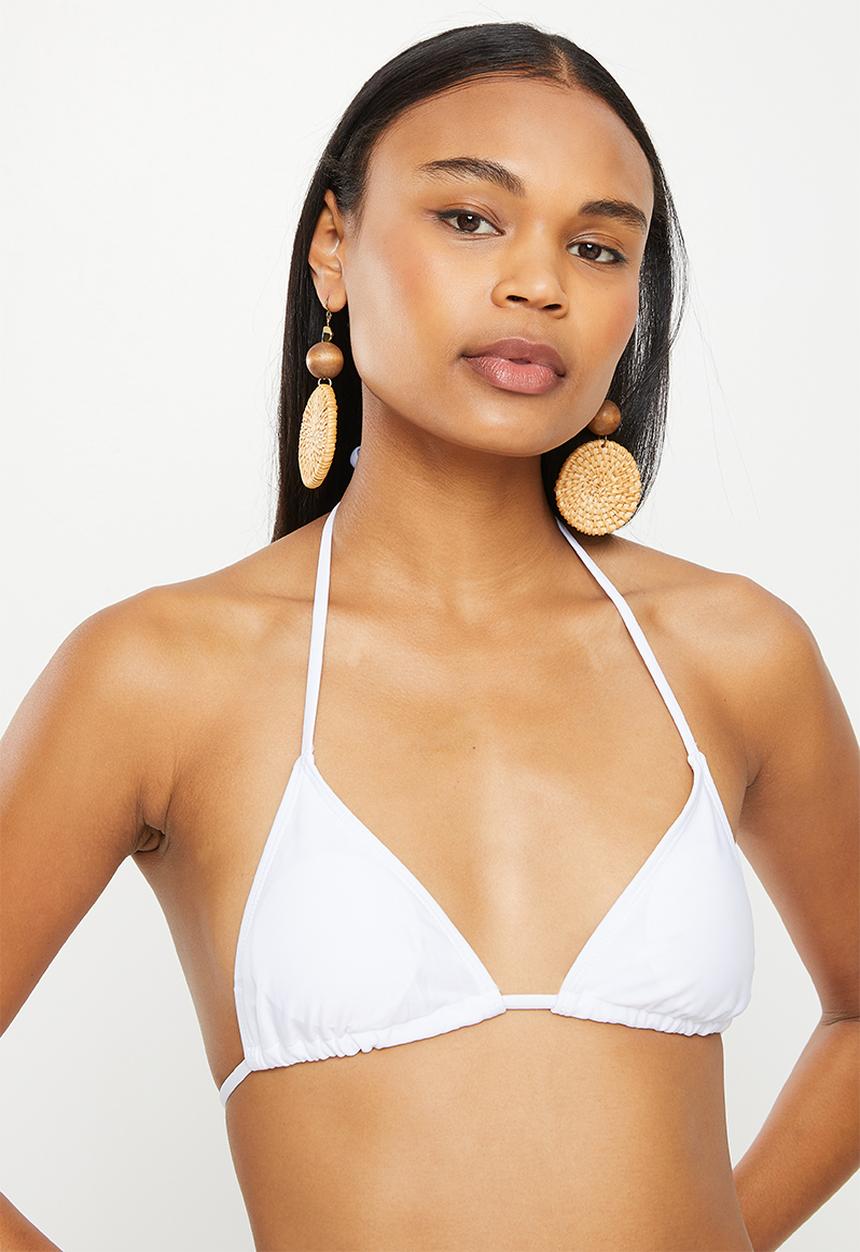 dailyfriday - 3 Piece bikini and cover up set - white