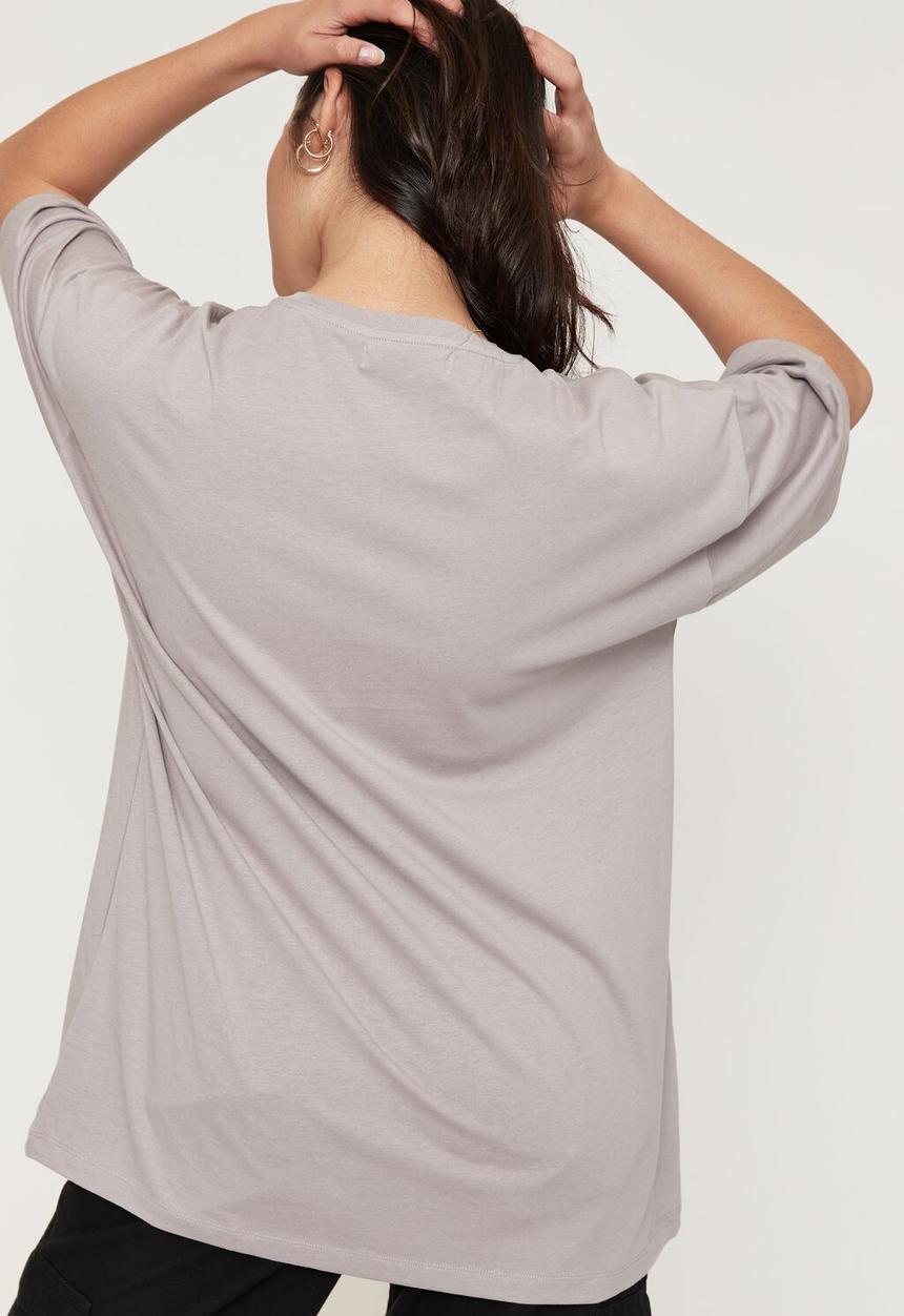Supré  - Camryn oversized printed T-shirt - dawn grey/santa monica