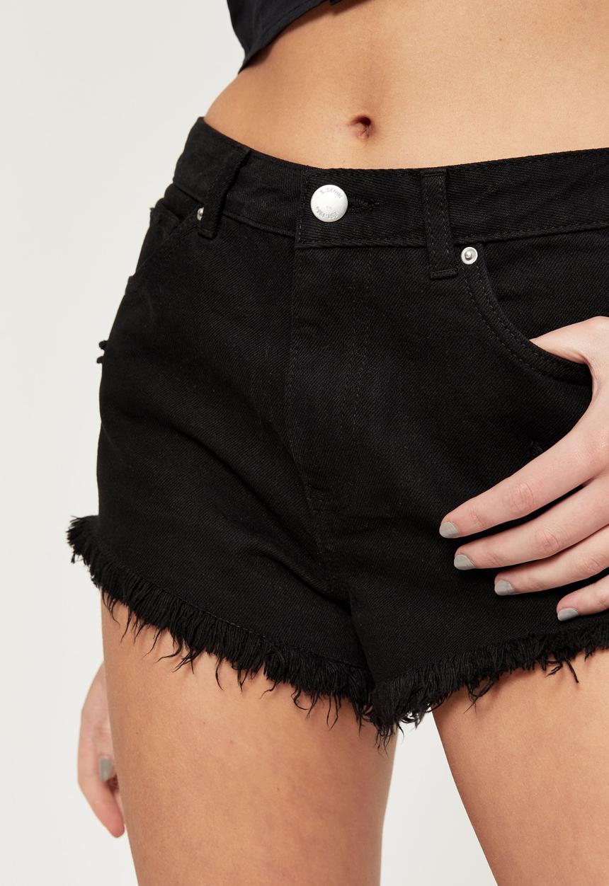 Supré  - Booty denim short - true black