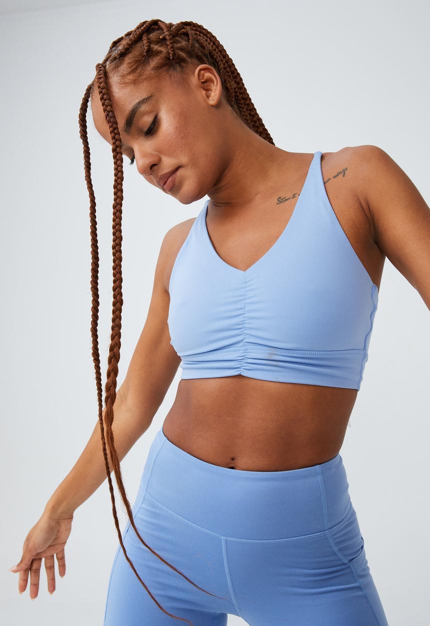 Cotton On - Ultra soft strappy crop - vivid blue