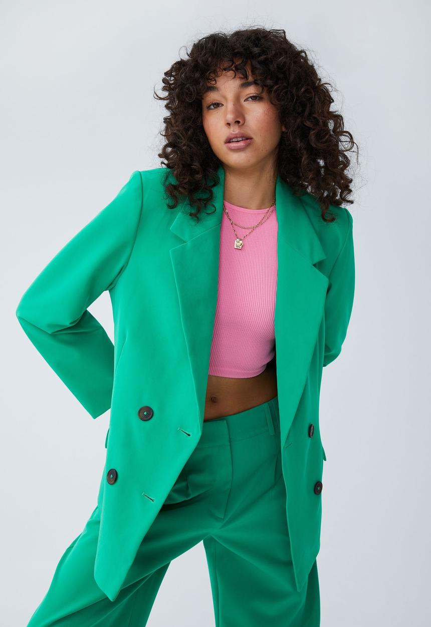 Cotton On - Oversized  blazer - bright green