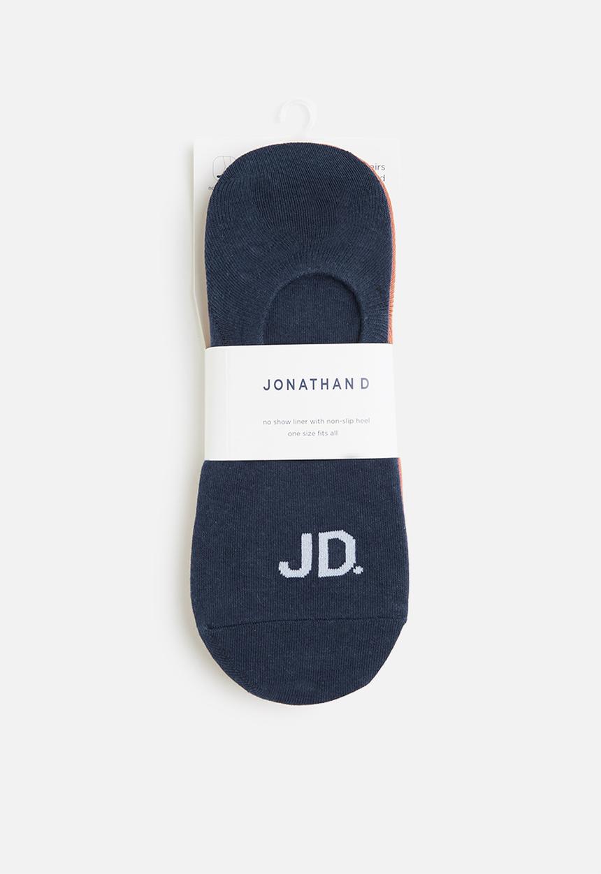 Jonathan D - 3pck branded secret sox - beige , pink & blue