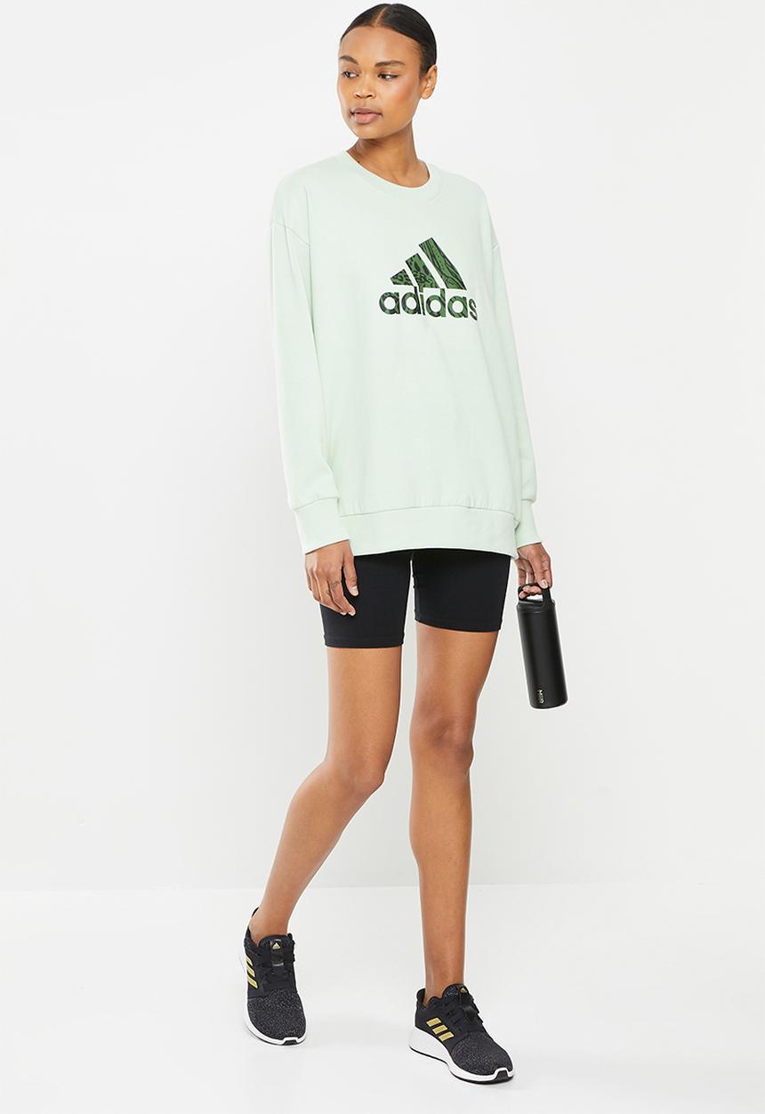 adidas Performance - W fi gfx q3 sweatshirt - linen green