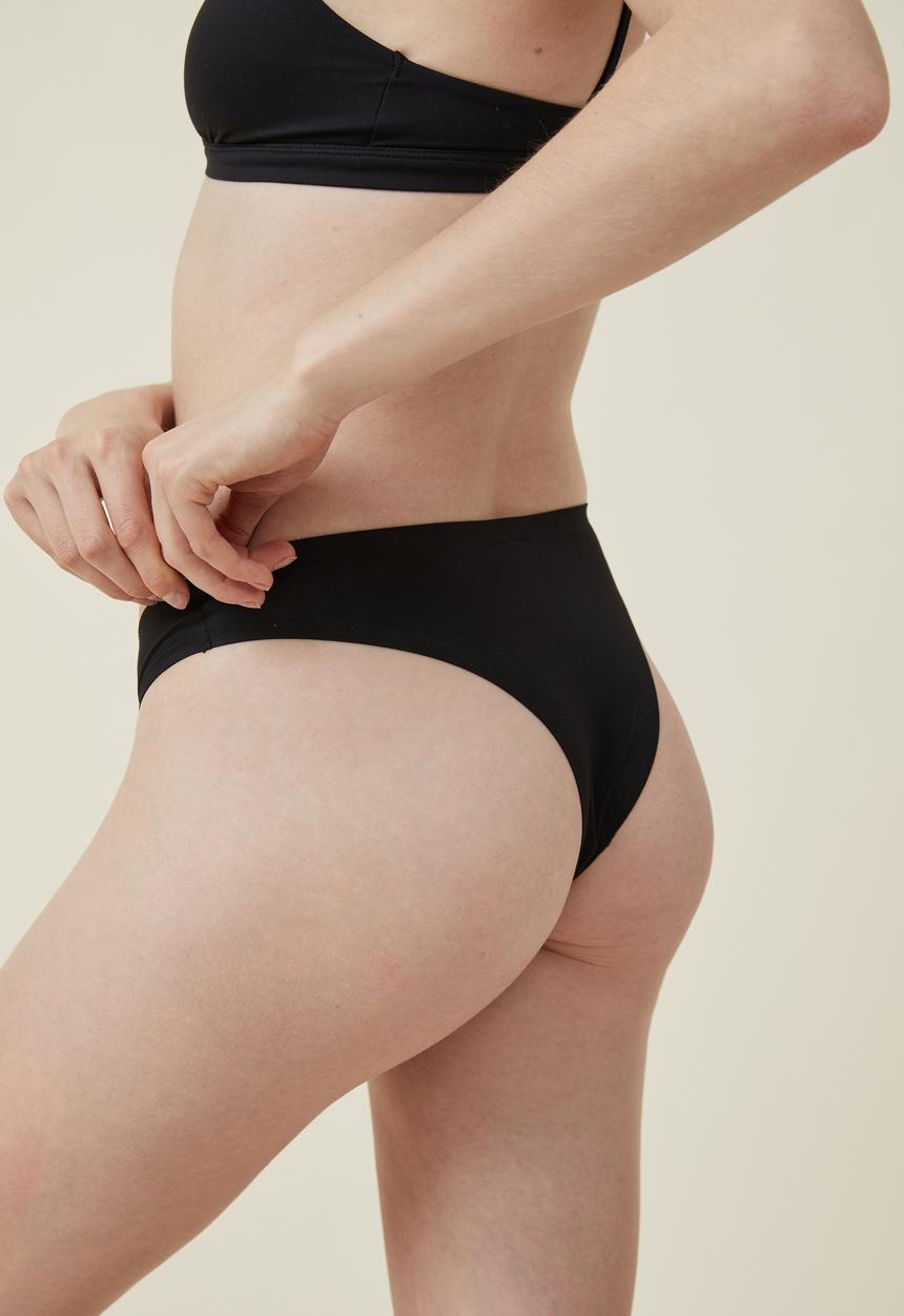 Cotton On - The smoothing hipster brasiliano brief - black