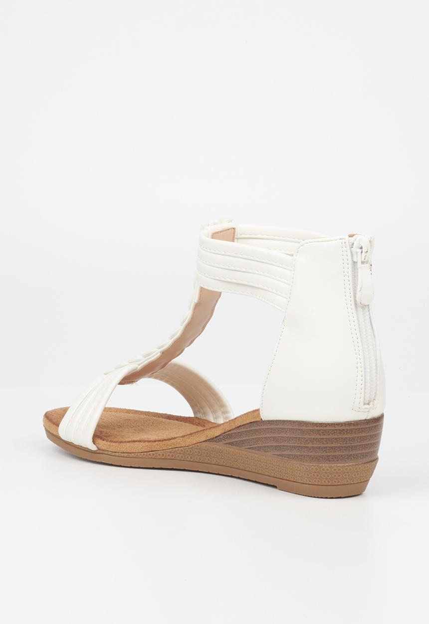 Butterfly Feet - Linah 2 wedge heel - white