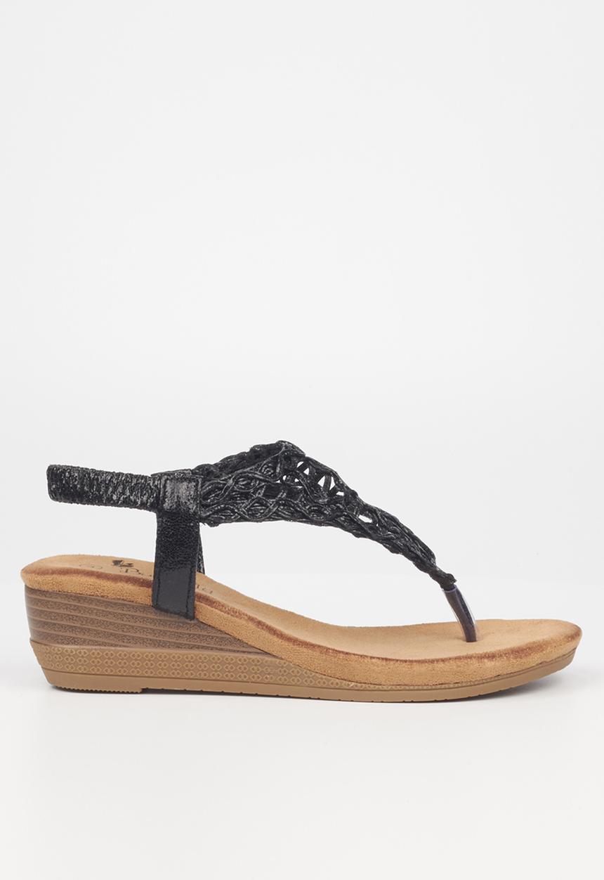 Butterfly Feet - Linah 3 wedge heel - black
