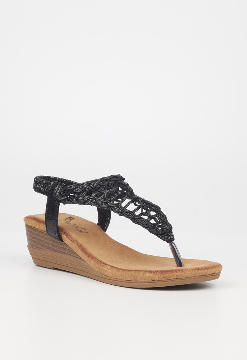 Butterfly Feet - Linah 3 wedge heel - black