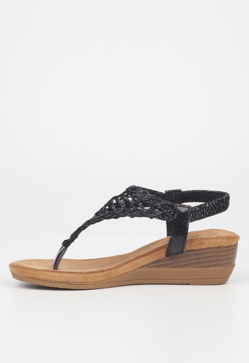 Butterfly Feet - Linah 3 wedge heel - black