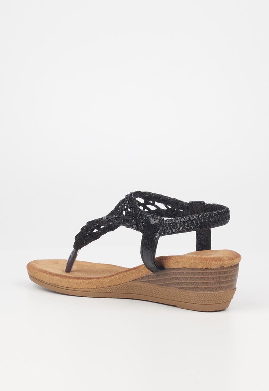 Butterfly Feet - Linah 3 wedge heel - black