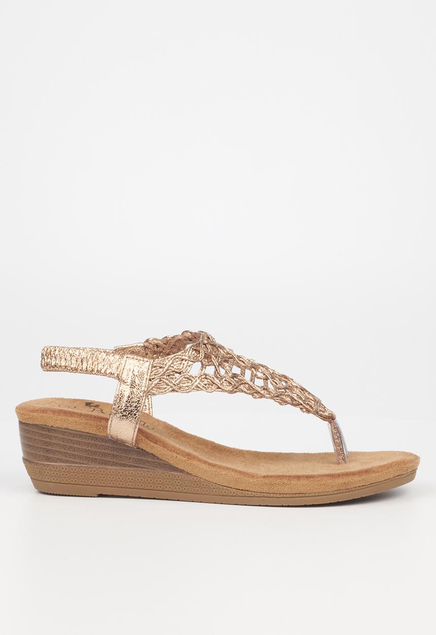 Butterfly Feet - Linah 3 wedge heel - rose gold