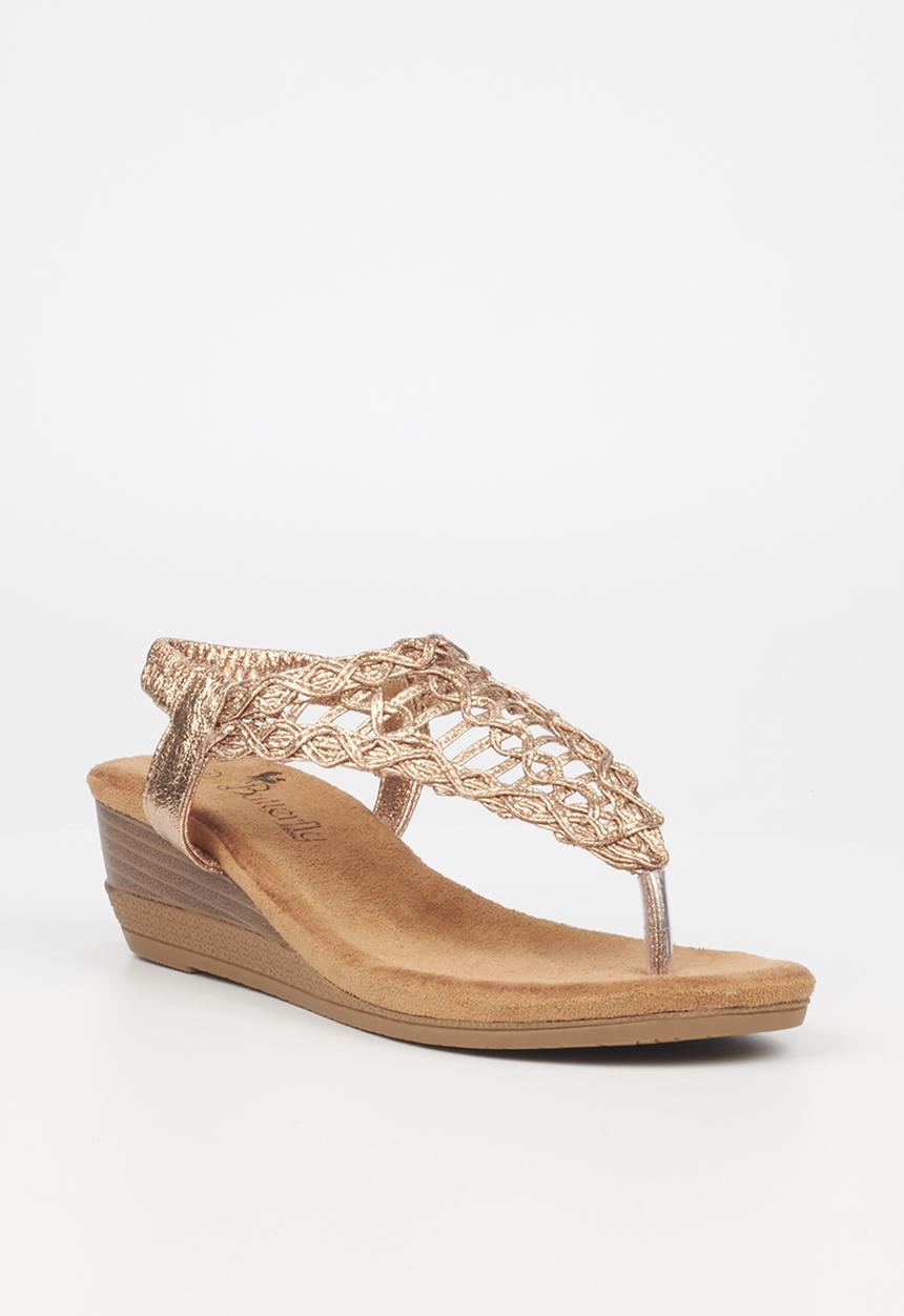 Butterfly Feet - Linah 3 wedge heel - rose gold