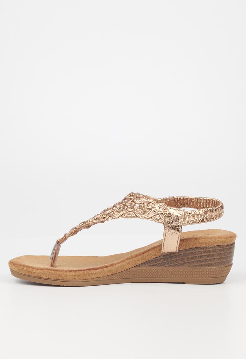 Butterfly Feet - Linah 3 wedge heel - rose gold