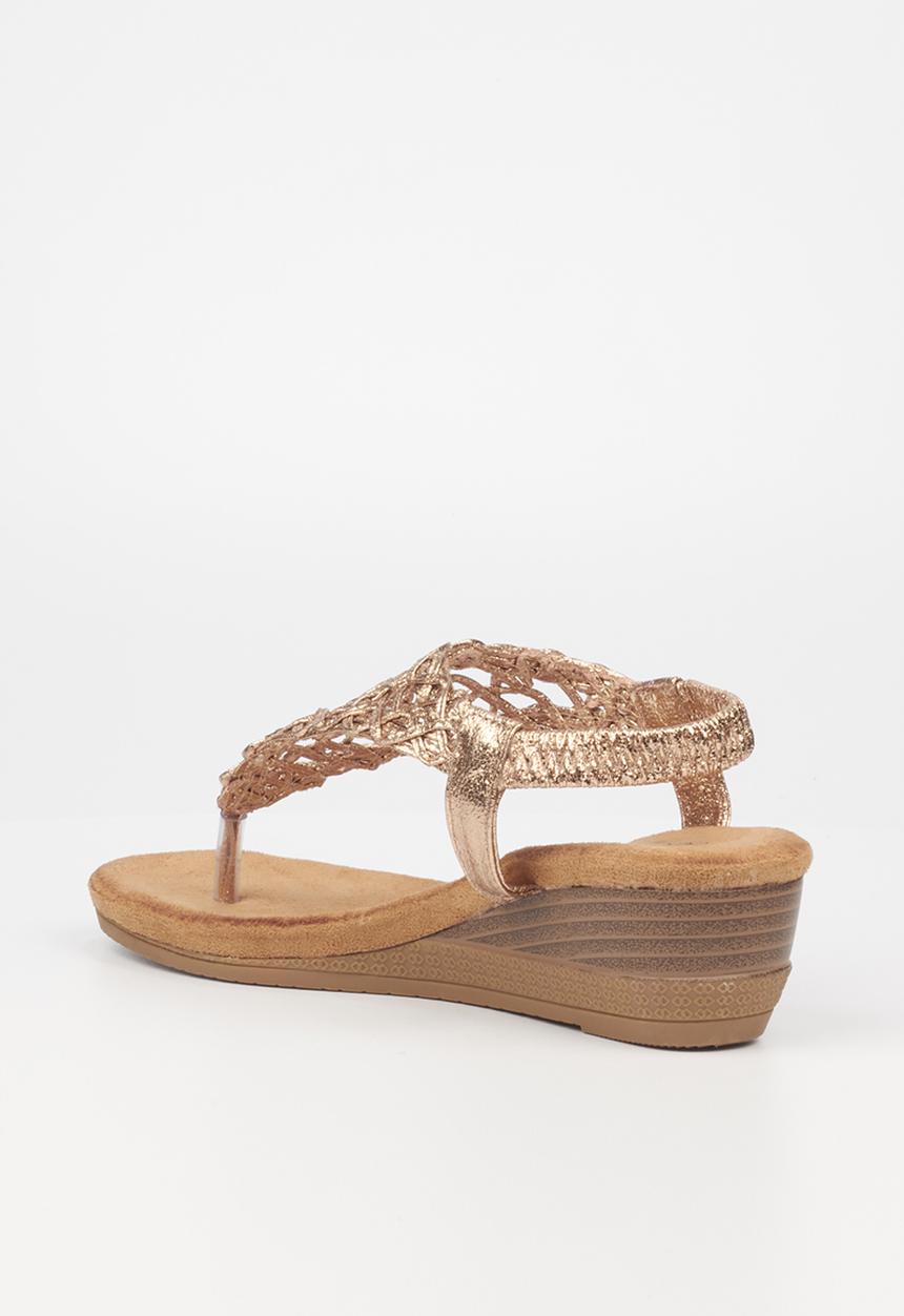 Butterfly Feet - Linah 3 wedge heel - rose gold