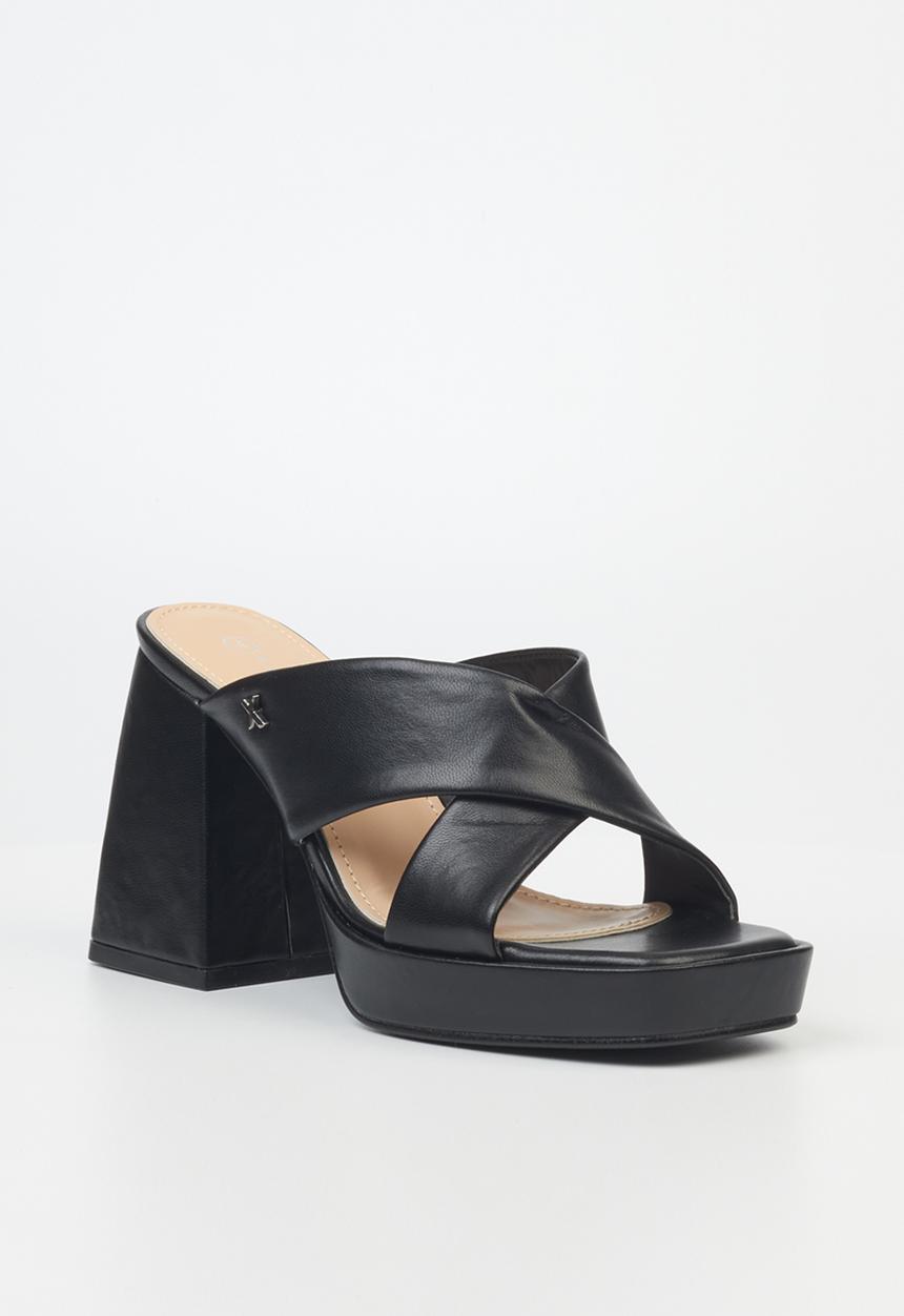 Rock & Co - Naked 1 mule block heel - black