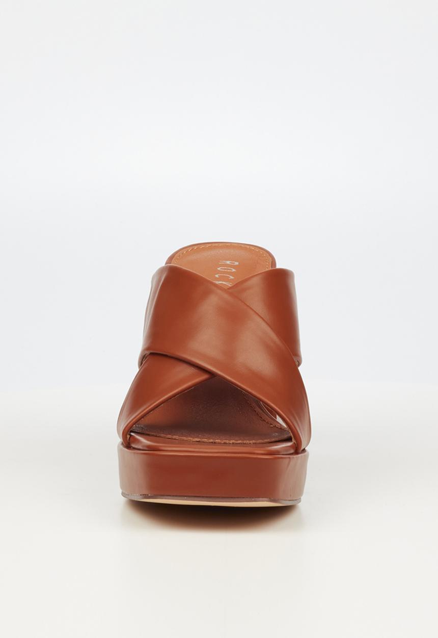 Rock & Co - Naked 1 mule block heel - brown