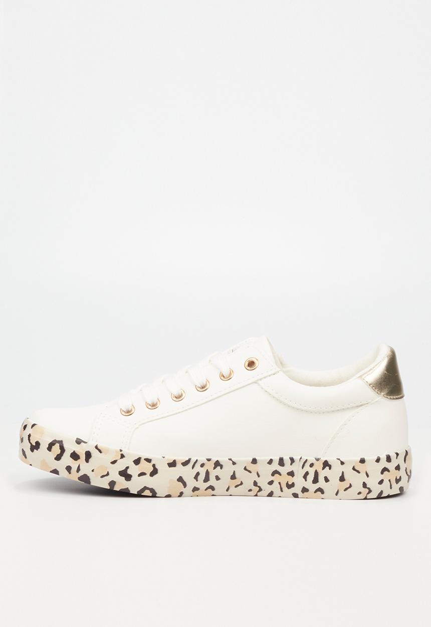 Miss Black - Baker16 flatform sneaker - white