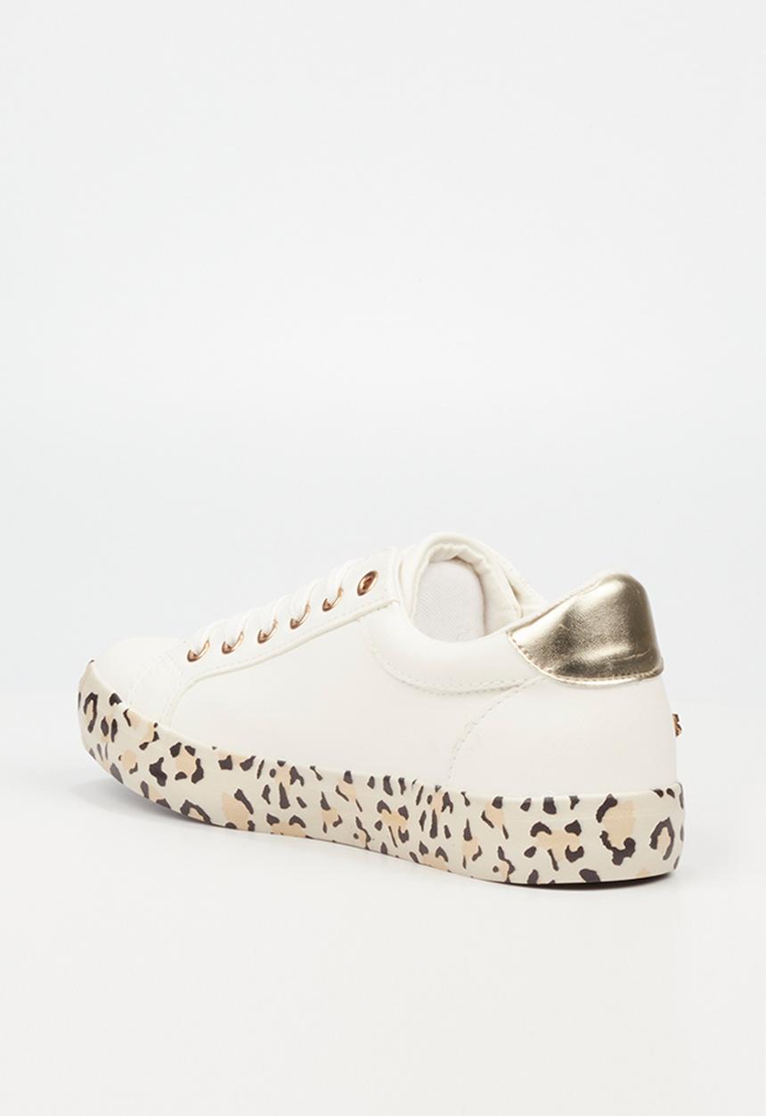 Miss Black - Baker16 flatform sneaker - white
