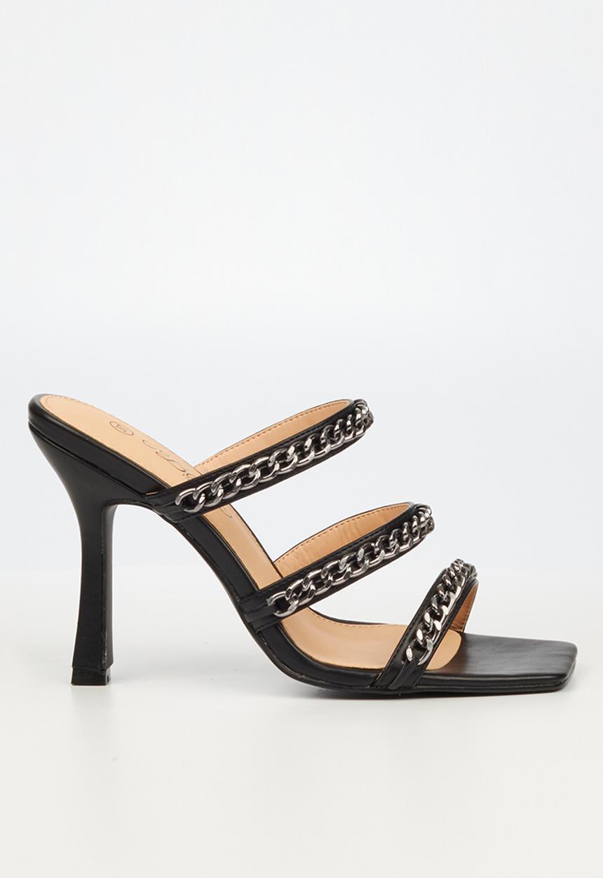 Miss Black - Cider1 stiletto mule heel - black