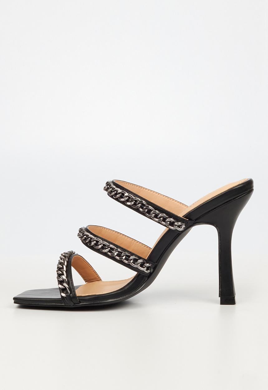 Miss Black - Cider1 stiletto mule heel - black