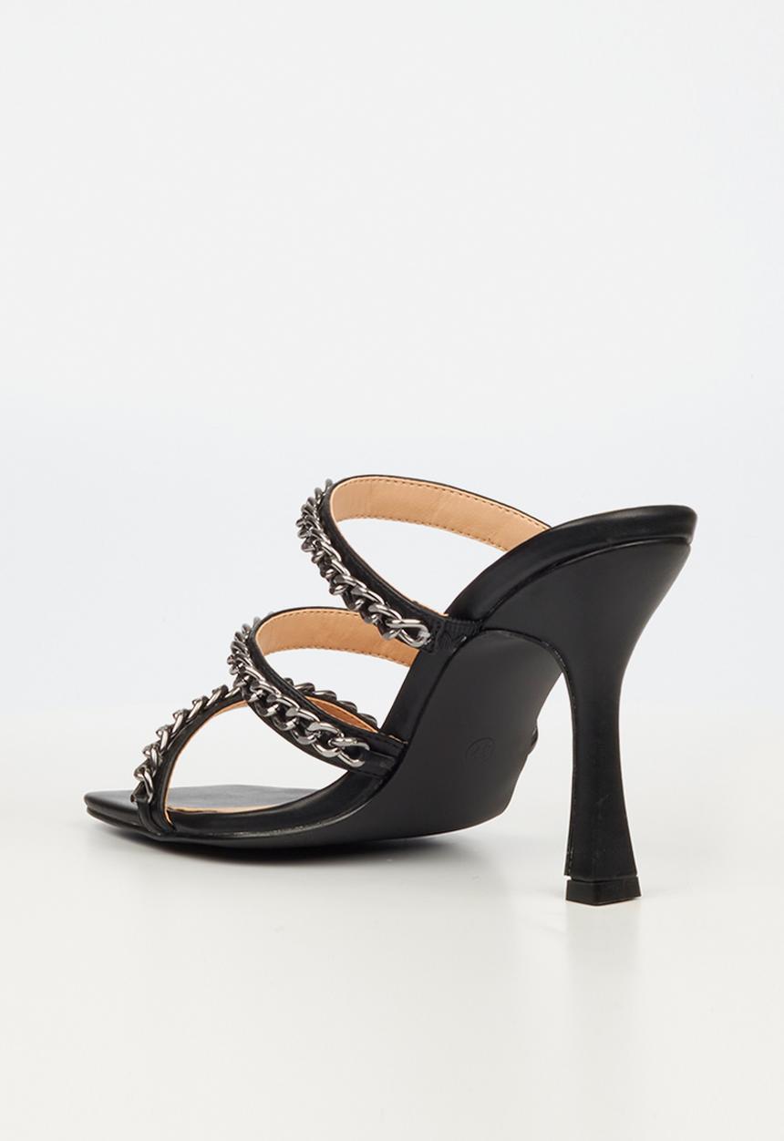 Miss Black - Cider1 stiletto mule heel - black