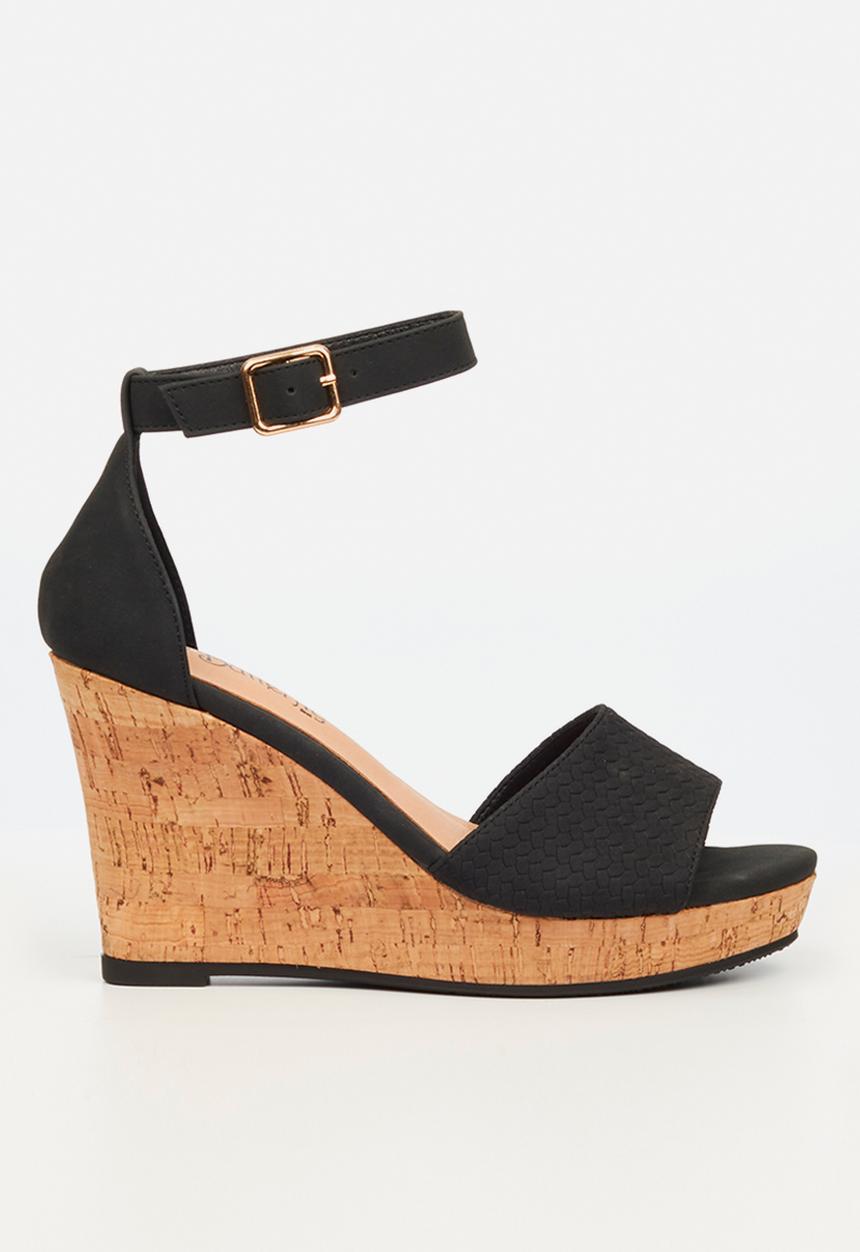 Butterfly Feet - Debra 4 wedge heel - black