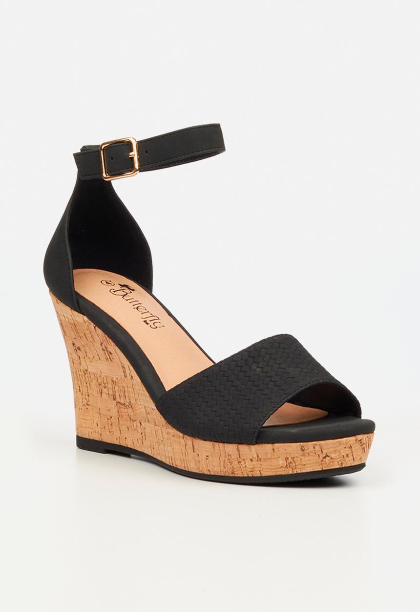 Butterfly Feet - Debra 4 wedge heel - black