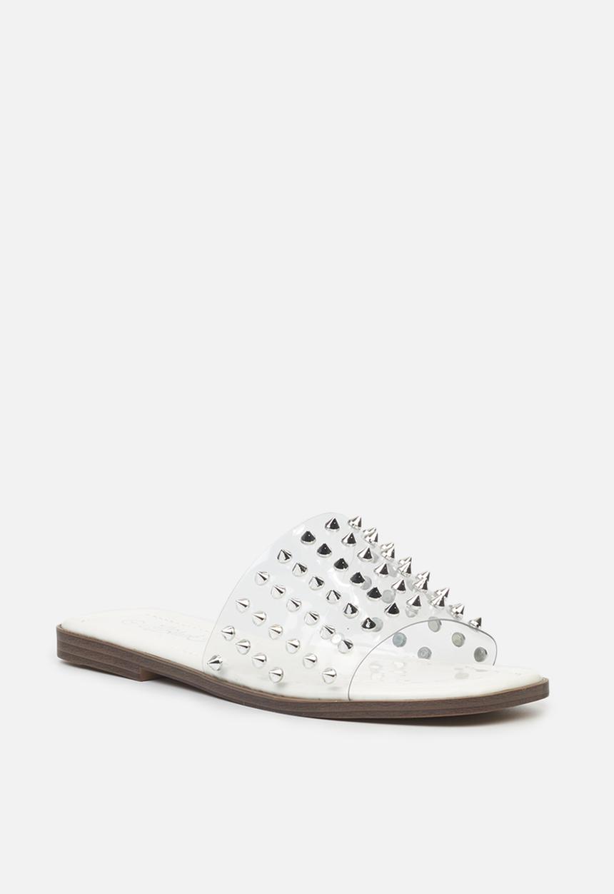 Miss Black - Discopia3 sandal - white clear vinyl