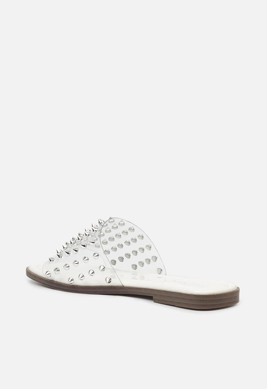 Miss Black - Discopia3 sandal - white clear vinyl