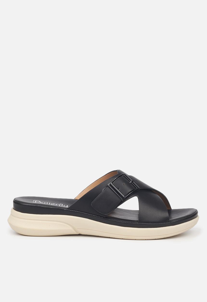 Butterfly Feet - Ella 1 slide sandal - black