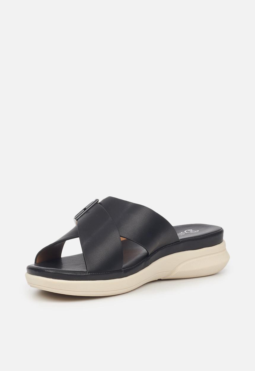Butterfly Feet - Ella 1 slide sandal - black
